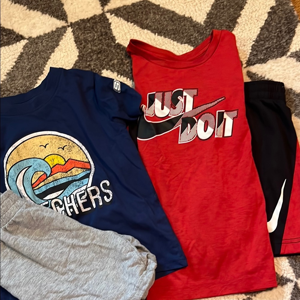 Nike and Skechers outfits, boys size 5